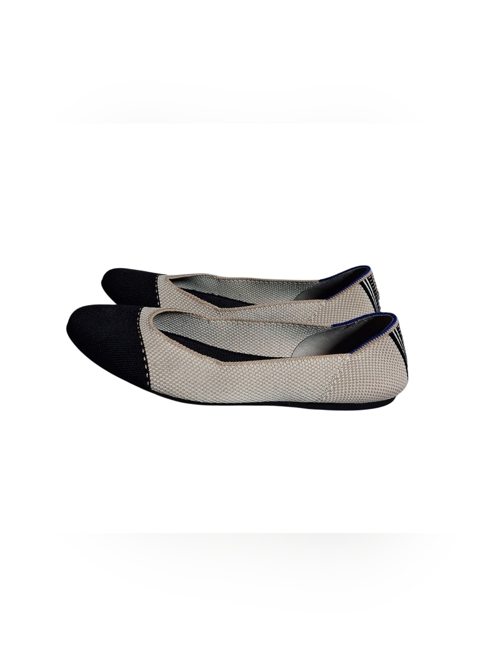 Rothy's The Square Tuxedo Ballet Flats Slip On Comfort Shoes Women's Size 10